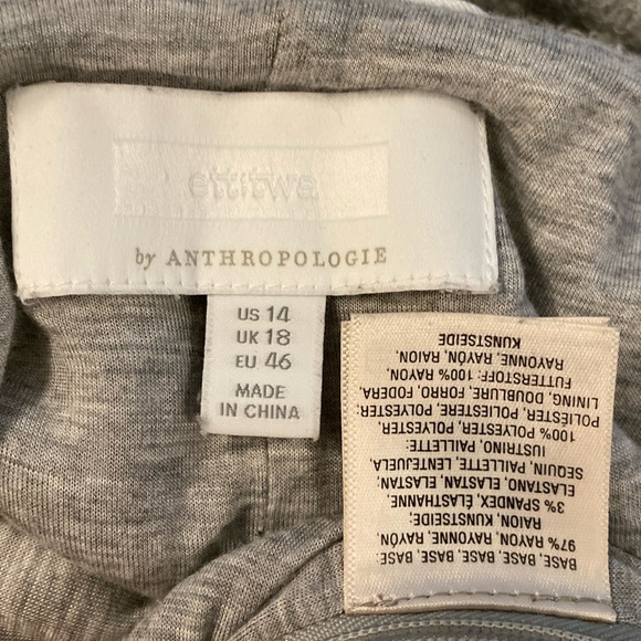 ANTHROPOLOGIE - jumpsuit: grey lined, sequins, pockets, adj. straps, zip - 14 - Picture 5 of 16